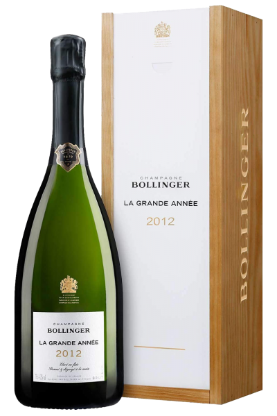 Champagne La Grande Année Brut Bollinger 75cl with Wood Gift Box - Stella Italiana