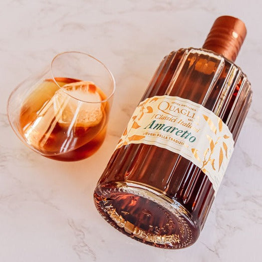 Italian Quaglia Amaretto liqueur 25% vol. - Stella Italiana