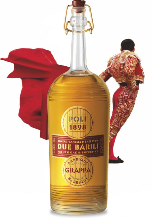 Poli - Grappa PROSECCO" Due Barili " Aged in barrels - 70cl - Stella Italiana