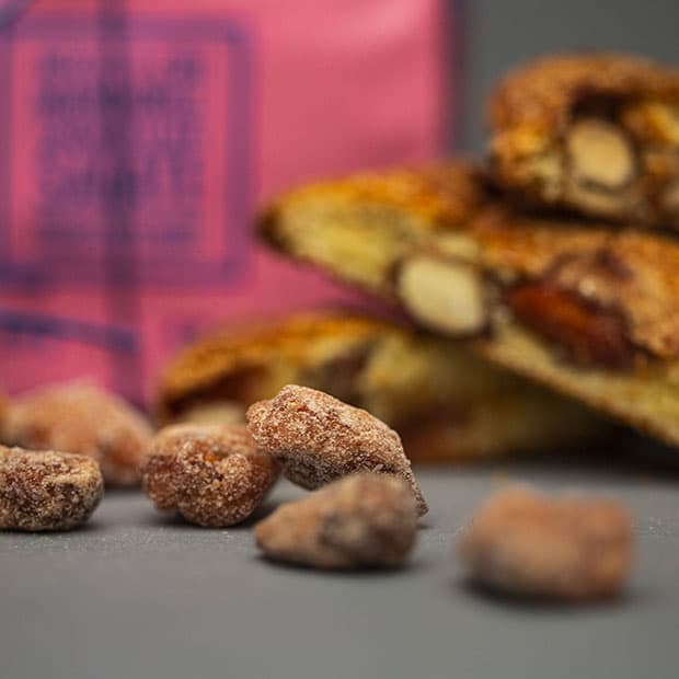 Tuscan Biscuits with salted caramelised almonds - Stella Italiana