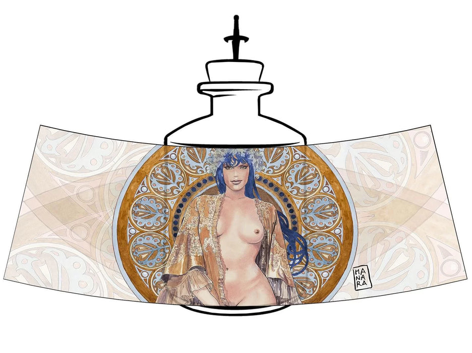 Box J.Rose London Dry Gin 70 cl -  'Amazon'  Designs by Milo Manara Artist - Stella Italiana