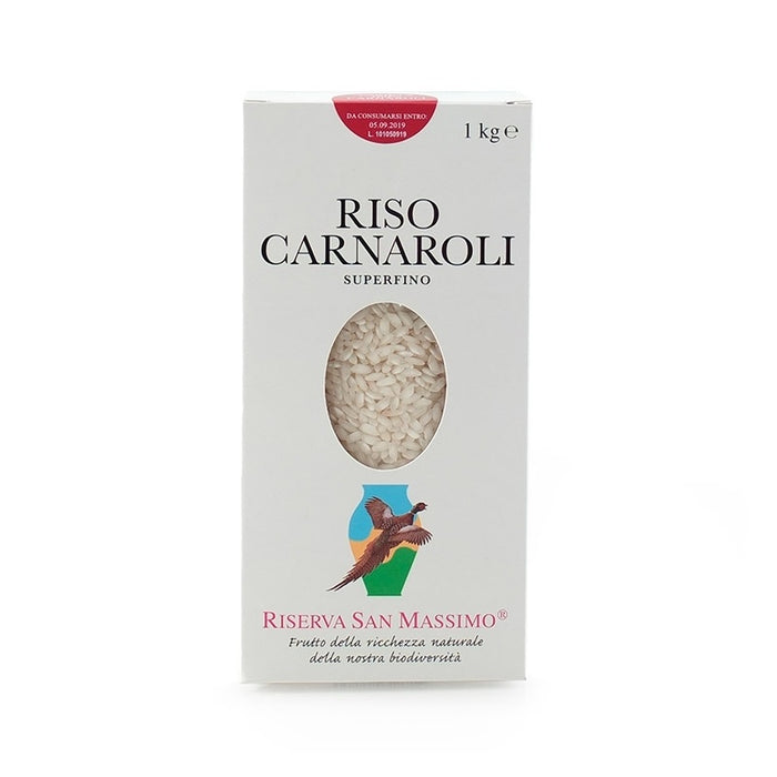 Riso Carnaroli superfino, 1 kg - Superfine Carnaroli rice Riserva San Massimo - Stella Italiana