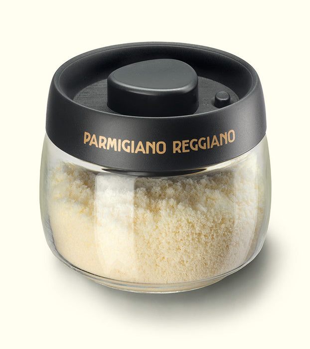 Formaggera in Vetro - Glass cheese bowl with vacuum sealing system and Parmigiano Reggiano branded - Stella Italiana