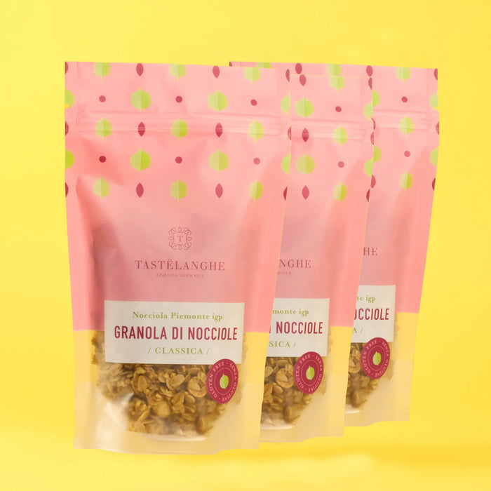 3 packs of PGI Piedmont Hazelnut Granola - Stella Italiana