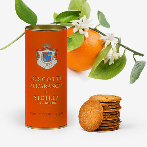 Artisan Orange Biscuits of Sicily TIN - Marchesi San Giuliano - Stella Italiana