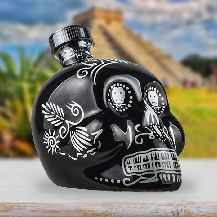 Tequila Añejo - KAH - Handmade painted Bootle - Stella Italiana