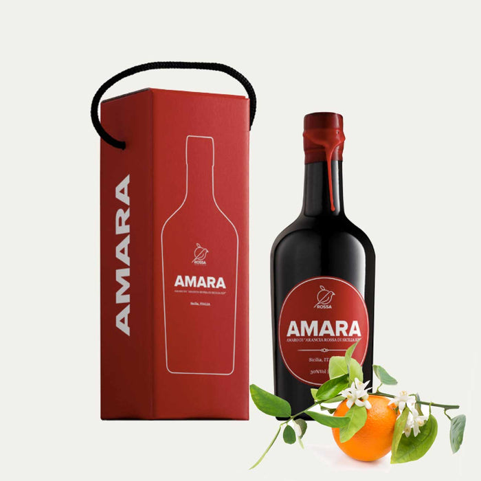 Amaro d'arancia rossa  Sicilia - Sicilian blood orange Amaro - Stella Italiana